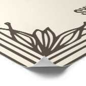 Februari maand bloem poster (Hoek)