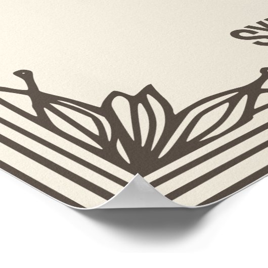 Februari maand bloem poster (Hoek)