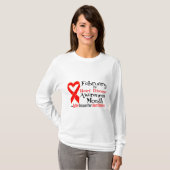 Februari maand van de Bewustmaking van de Hartziek T-shirt (Voorkant volledig)