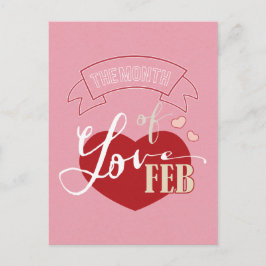 Februari - Maand van de liefde Briefkaart