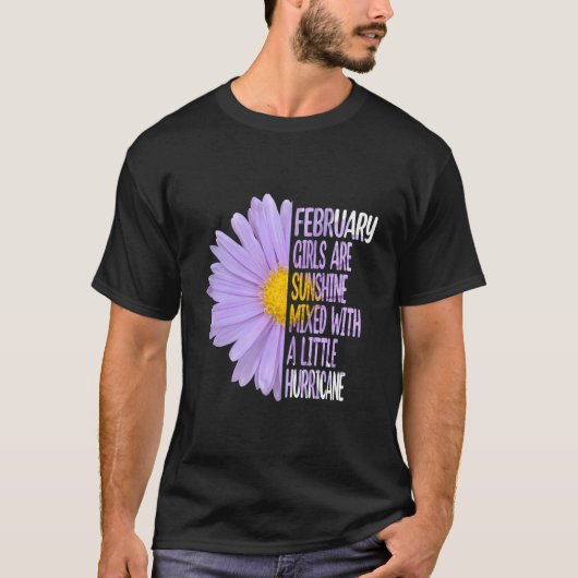 Februari Madelief Aster T-shirt (Voorkant)