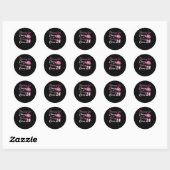 Februari Meisje Classy & Sassy Over 24 Ronde Sticker (Vel)