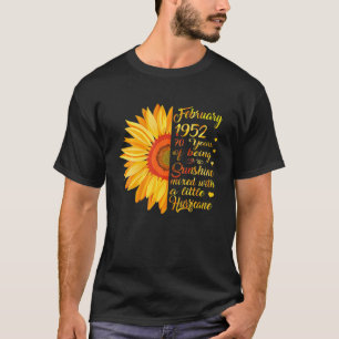 Februari Meisje Gemaakt In 1952 70Ste Zonneschijn T-shirt