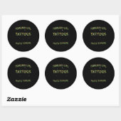 februari meisje met Tattoos  ogen Ronde Sticker (Vel)