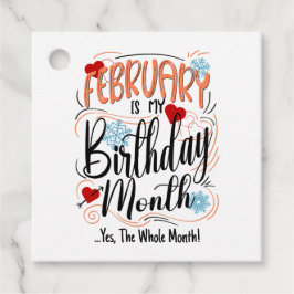 Februari mijn Verjaardag Maand. Ja, de hele maand Bedankjes Labels