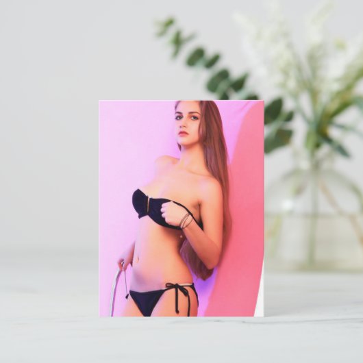 Februari Model van de maand Briefkaart (Staand voorkant)