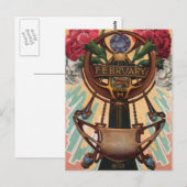 Februari - Pisces Briefkaart (Voorkant / Achterkant)