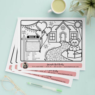 Februari Realtor Open Huis Kleurenactiviteitspagin Flyer