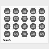 Februari Rode Hartziekte Bewustzijn Ronde Sticker (Vel)