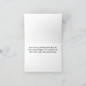 Februari Silver Spoted Skipper Birthday Card Kaart (Binnen)