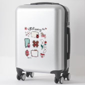 Februari Sticker Sheet – Zoete Beren & Liefdesvibe (Koffer)