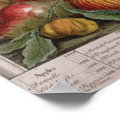 Februari, "Twaalf Maanden van Vruchten" Poster (Hoek)