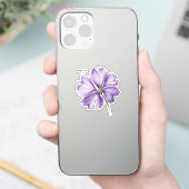 Februari Verjaardag Bloem: Violet gepersonaliseerd Sticker (Telefoon)
