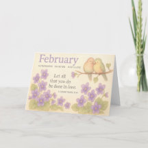 Februari Verjaardag Bloemige Inspirerende Geboorte