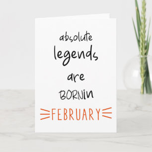 Februari verjaardag, Februari verjaardagscitaten Kaart