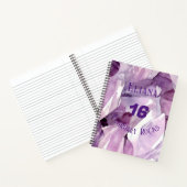 Februari Verjaardag Jubileum Custom Name Notitiebo Notitieboek (Binnen)