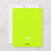 Februari Verjaardag Maand Kaart (Violet) (Achterkant)