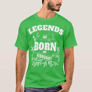 Februari verjaardag t-shirt