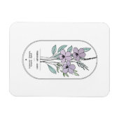 februari Violet Birth Flower Magneet (Horizontaal)