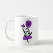 Februari Violet Flower Bandaid Koffiemok (Links)