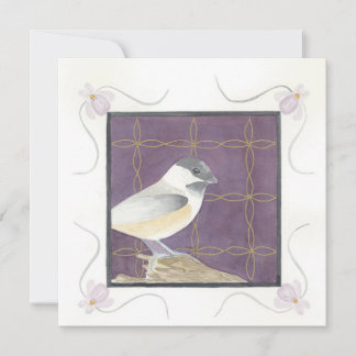 Februari; Viooltjes & Mees; Wenskaart Kaart