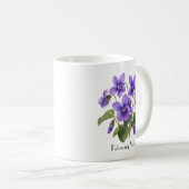 Februari Viooltjesbloemen Koffiemok (Voorkant rechts)