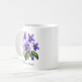Februari Viooltjesbloemen Koffiemok (Voorkant links)