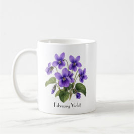 Februari Viooltjesbloemen Koffiemok