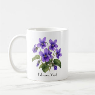 Februari Viooltjesbloemen Koffiemok