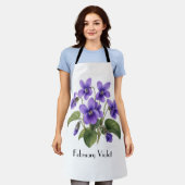 Februari Viooltjesbloemen Schort (Gedragen)