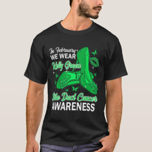 Februari We dragen Kelly groen galwegkanker bewust T-shirt