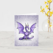 Februari's Geboortesteen Draak: Amethyst Kaart (Gele Bloem)