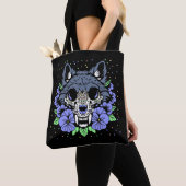 Februari's Violet & Wolf Schedel Tote Bag (Dichtbij)