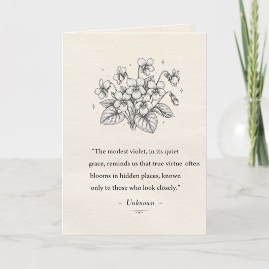 Februariviolieren Kaart (Voorkant)