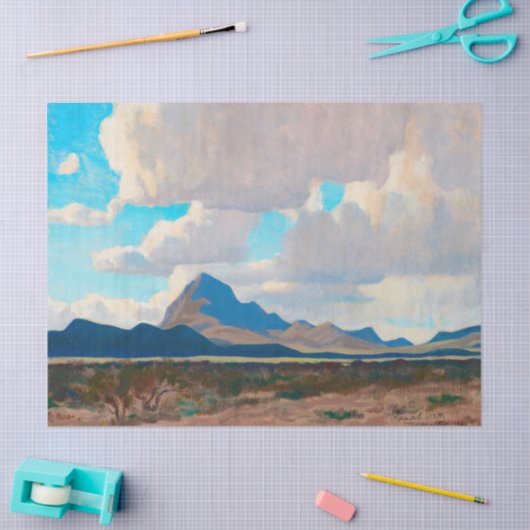 February Afternoon, Tucson Mountains by Dixon Tissuepapier (Craft)