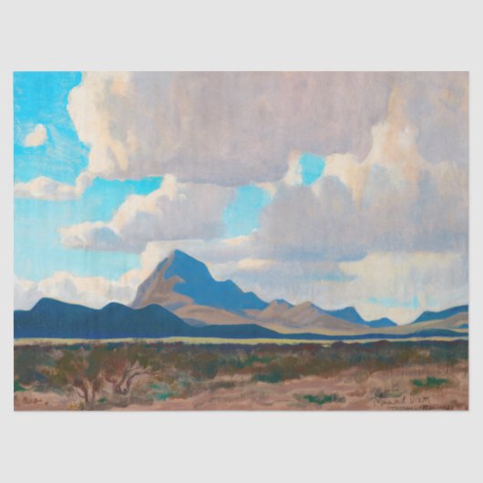 February Afternoon, Tucson Mountains by Dixon Tissuepapier (Voorkant)
