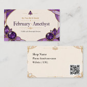 February Amethyst Birthstone Customer Connection S Visitekaartje