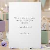 February Birth Flower Birthday Card | Violets Kaart