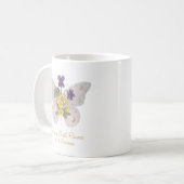 February Birth Flower Coffee Mug Koffiemok (Voorkant links)
