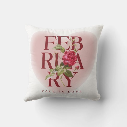 February Love Kussen (Achterkant)