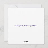 February Violet Feestdagenkaart (Achterkant)