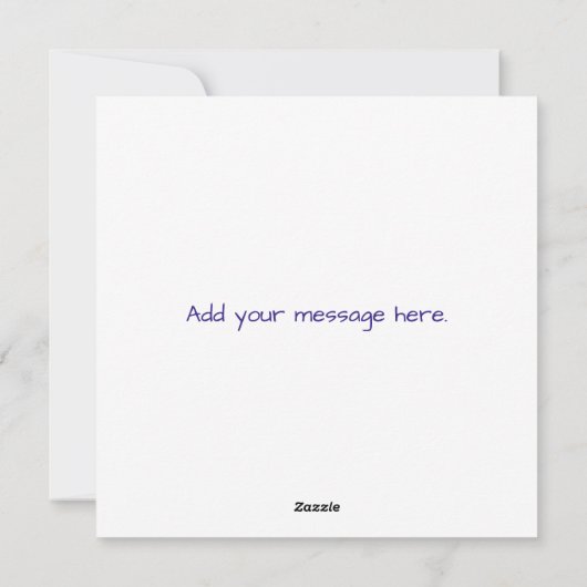 February Violet Feestdagenkaart (Achterkant)