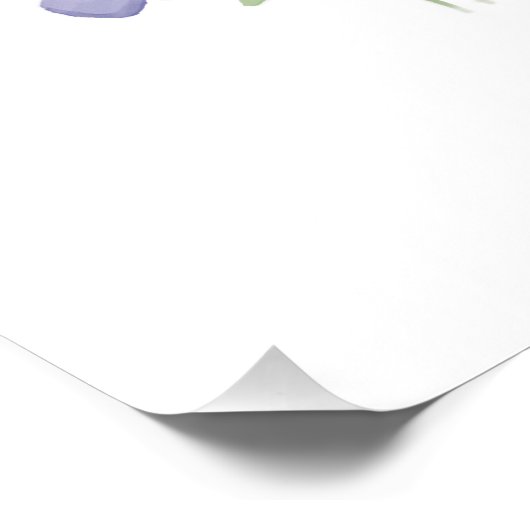 February Violet Personalized Birthday Perfect Poster (Hoek)