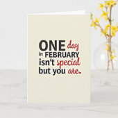 February You Are Always Special Card Kaart (Gele Bloem)