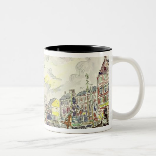 Fecamp, 1934 tweekleurige koffiemok (Rechts)