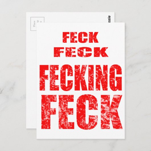 fecesfeck briefkaart (Voorkant / Achterkant)