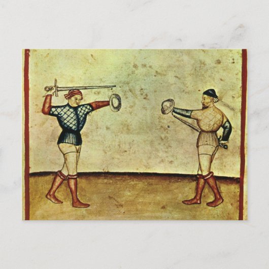 Fechtbuch Briefkaart (Voorkant)