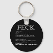 Feck Irish Definition grappige patrick day Sleutelhanger (Voorkant)
