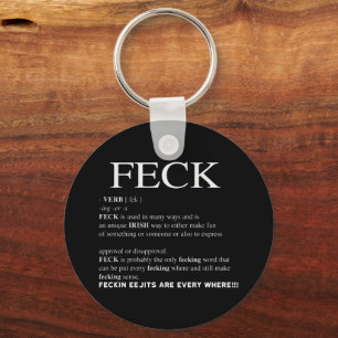 Feck Irish Definition grappige patrick day Sleutelhanger