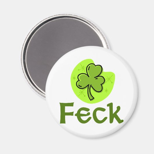 Feck Shamrock Magneet (Voorkant / Achterkant)